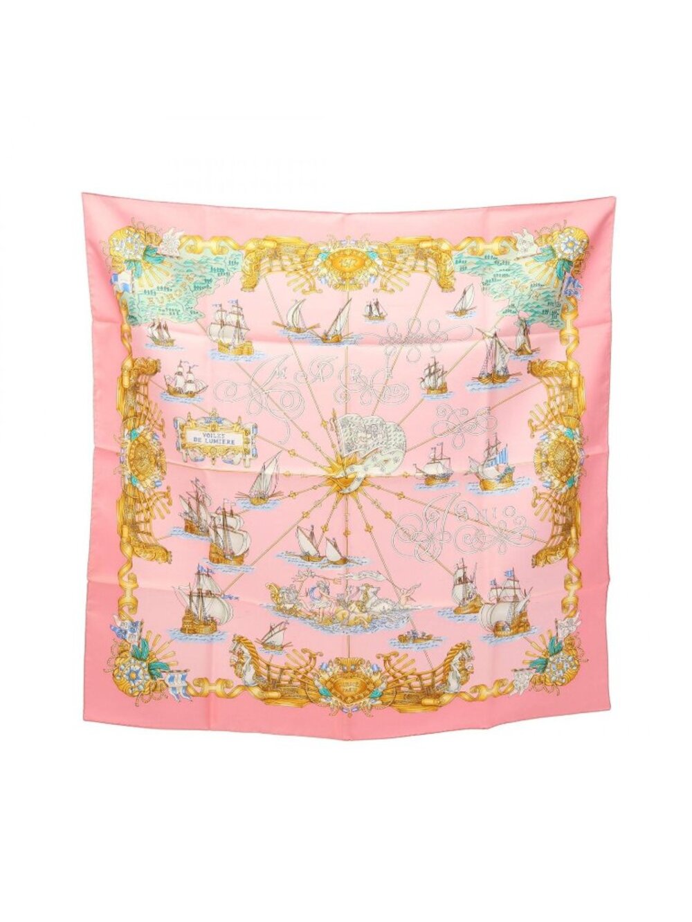 Hermes Scarf Carre 90 Voiles de Lumiere Silk